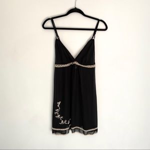 BOHO Embroidered Sheer Slip Dress